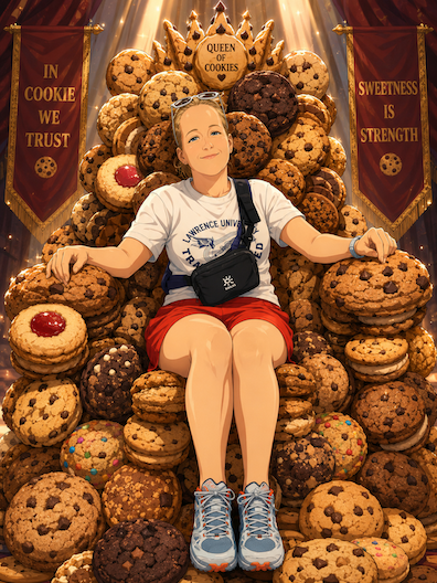 My daughter prior to the Minnesota State Fair baking competition.