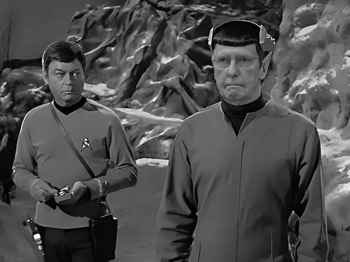 Mitch McConnell given mobility just like Spock in the original series.